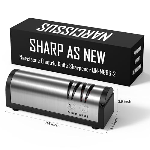 image for Narcissus Knife Sharpener, Professional 2 Stage Electric Knife Sharpen