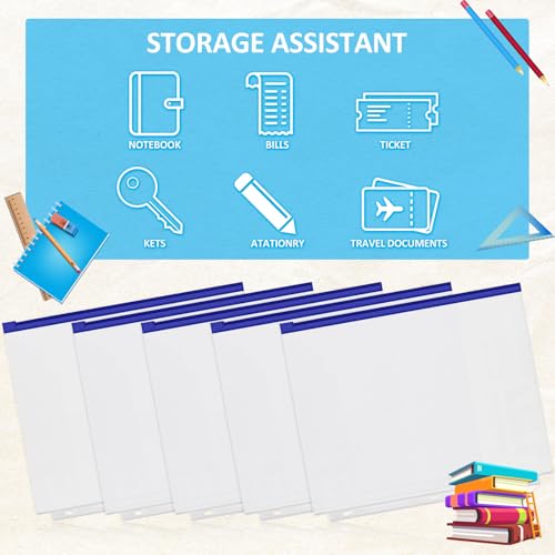 Pochettes à fermeture éclair imperméables en PVC transparent pour protéger vos documents