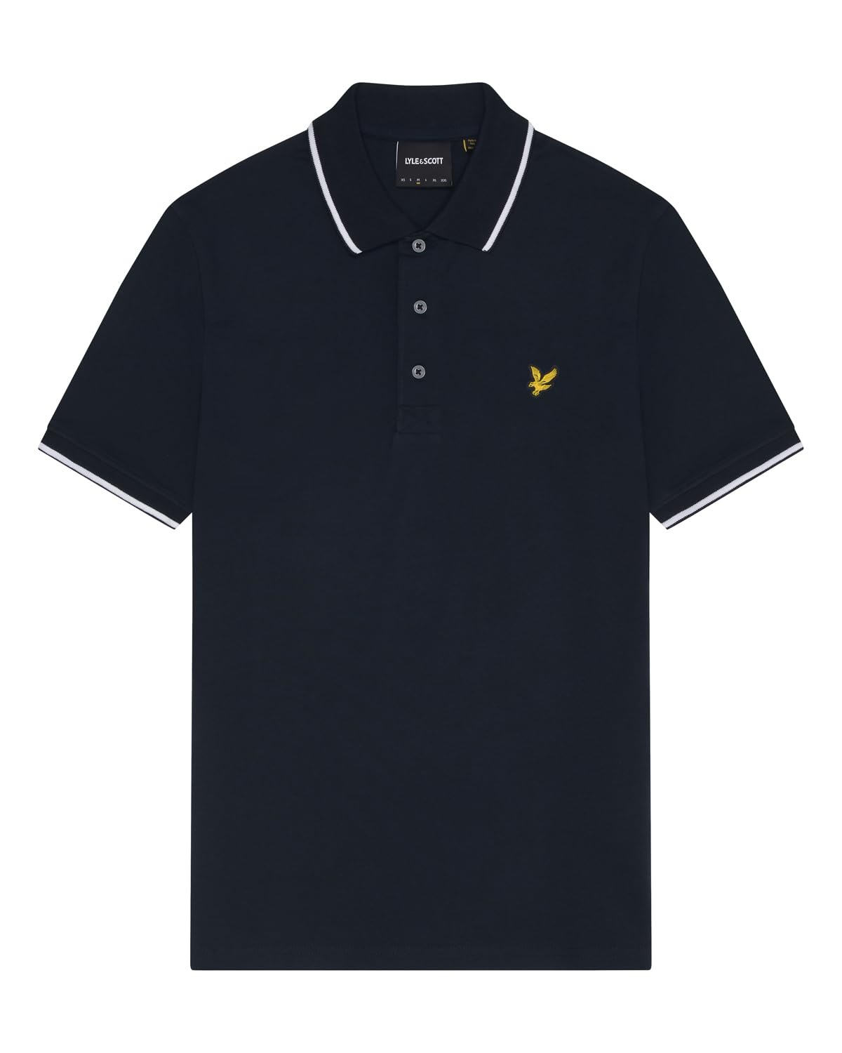 Lyle & Scott SS Polo Shirts Tipped Polo Shirt W403 Dark Navy/White, L