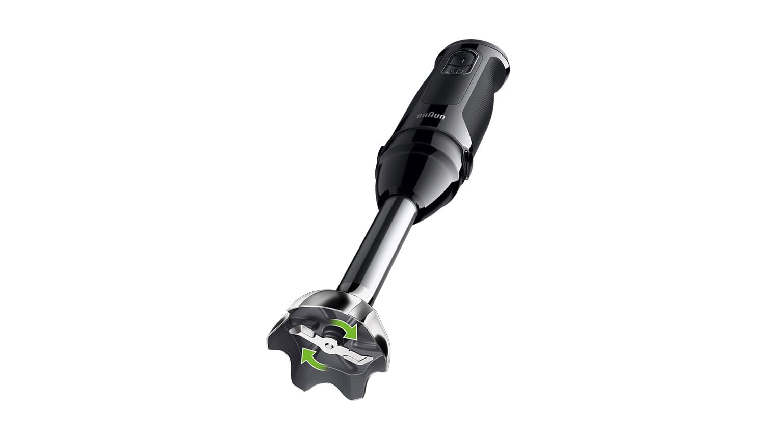 Braun MultiQuick 5 MQ50.051M, Stabmixer mit PowerBell Plus Technologie, 21 Geschwindigkeiten & Turbo, EasyClick Plus System, Edelstahl, Inklusive Schneebesen und 600ml Messbecher, 1000W, Schwarz