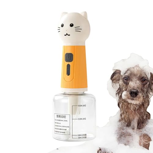 犬用シャンプーディスペンサー - 泡式ソープディスペンサー | ペットバス用品 家庭用 バスルーム ガーデン トイレ バックヤード バスタブ アウトドア キッチンシンク