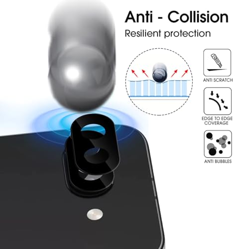 Image of Xmon Back Camera Lens Protector for Google Pixel 9A (1 Pack) Premium Camera Glass Protector Guard, Anti-Scratch, Ultra-Clear, Easy Installation