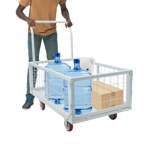 Carrito Plataforma Plegable Acero 2200 Lbs 4 Ruedas