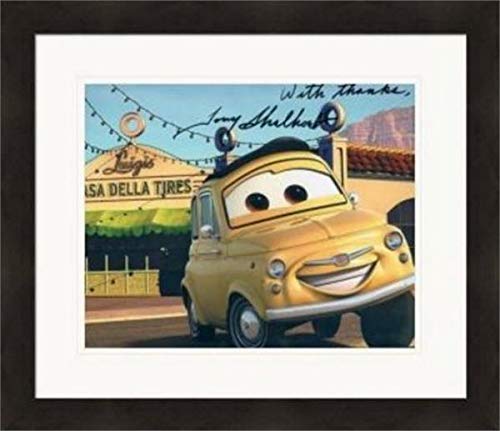 Autograph Warehouse 343041 8 x 10 in. Tony Shalhoub Autographed Photo - Cars Luigi No. SC1 Matted & Framed