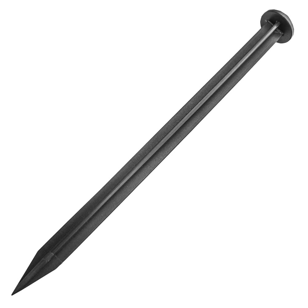 Eco Trade Counter 250mm Long Black Plastic Securing Pins for Flexible Lawn Edging Border | Garden Border Edging for Gravel, Stone and Paving | Landscaping and Flowerbed Edging | Pack of 20