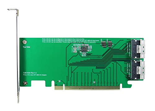 Micro SATA Cables Adaptador PCIe Gen3 16-Lane a Slimline SAS 8i miniatura 6