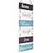 Excello Global Products Large Hanging Wall Sign: Rustic Wooden Decor (Home, Family, Love, Laugh, Live, Happiness) Hanging Wood Wall Decoration (11.75" x 32")
