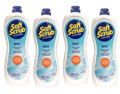 Soft Scrub Oxi Cleanser, 24 Ounce (4 Pack)