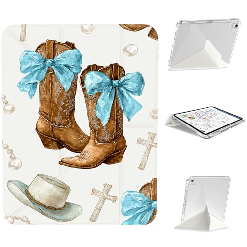 Coque iPad 11 génération 2025 et 10e gén 2022 avec support amovible en Y et porte-crayon