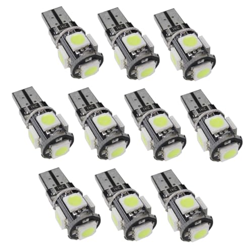 VALICLUD 10piezas Luces Led Coche Ultrafinas De Bombillas Led Sin Parpadeo Para Automóvil
