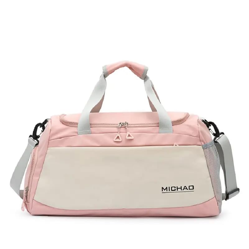 akr Sports Gym Duffel Bag with Wet Pocket | Shoe Compartment & Adjustable Shoulder Strap for Travel | Gym & Yoga | Pink-picture-23