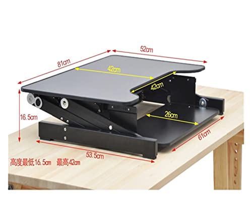 Soporte for Notebook con Bandeja for Teclado y Elevador de Escritorio Ajustable 5