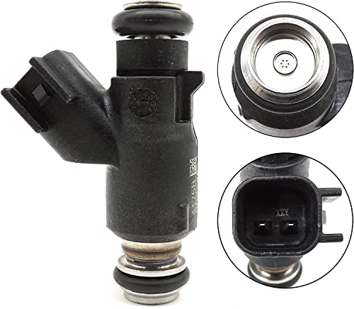 Germban 27709–06A 2 Stück Kraftstoffeinspritzer, passend für für Harley Davidson Dyna Blackline Breakout Road King Glide Fatboy Softail 2006–2015