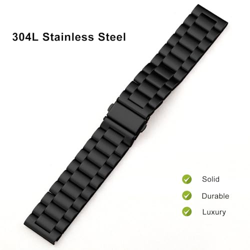 Fit for Casio MDV106-1AV / MTP-VD01 Watch Bands for Men, 22mm Stainless Steel Quickly Release Replacement Strap Wristbands for Casio MDV-106 Series