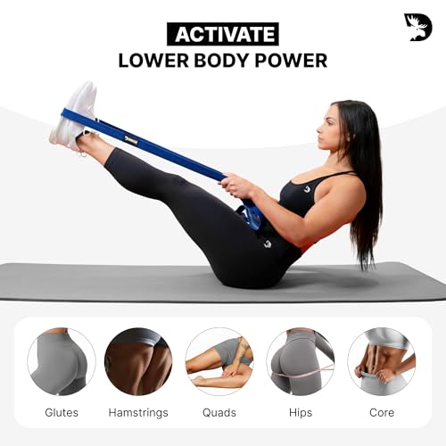 Image of DMoose Fitness Fabric Resistance Bands for Full Body Exercises - Non-Slip Thick Cloth Stretch Band for Squats, Lunges & Bicep Curls - Long Resistance Bands for Working Out - Booty Band for Men & Women