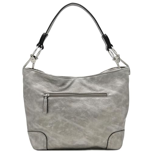 Image of Hobo Shoulder Bag with Big Snap Hook Hardware