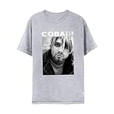 Nirvana Tshirt Kurt Cobain Photo Adult Sport Gray Short Sleeve T Shirt 90s Music Vintage Style Graphic Tees