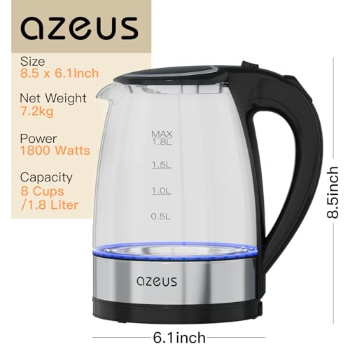 AZEUS Fast Boil Electric Kettle - 1.8L - Image 4