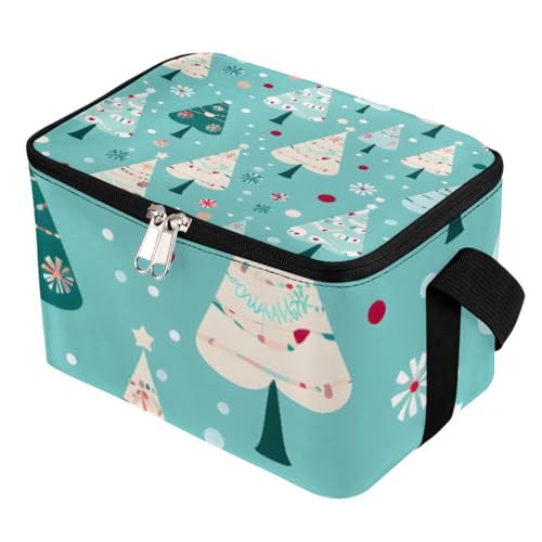 GzLeyigou Lunch Bags for Women Men 9 Cans,Christmas Tree Hot & Cold Food Delivery Bag Insulated Grocery Bag Insulated Lunch Box Cooler Bag for Office Work Picnic Beach