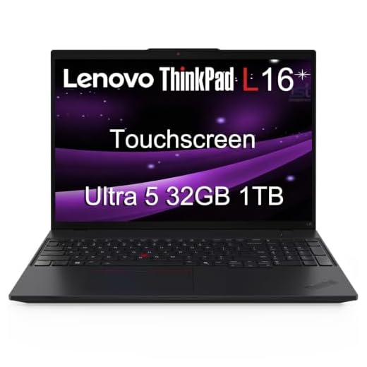 Lenovo ThinkPad L16 (Premium E16) AI Business Laptop (16" FHD+ Touchscreen, Intel 12-Core Ultra 5 225U (> Ultra 7 155U), 32GB DDR5, 1TB SSD), Backlit, Fingerprint, Thunderbolt 4, IR Webcam, Win 11 Pro
