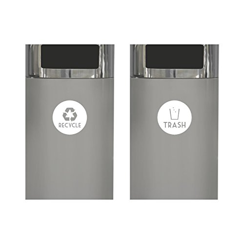 Recycle and Trash Vinyl Lettering Decal Sticker (4