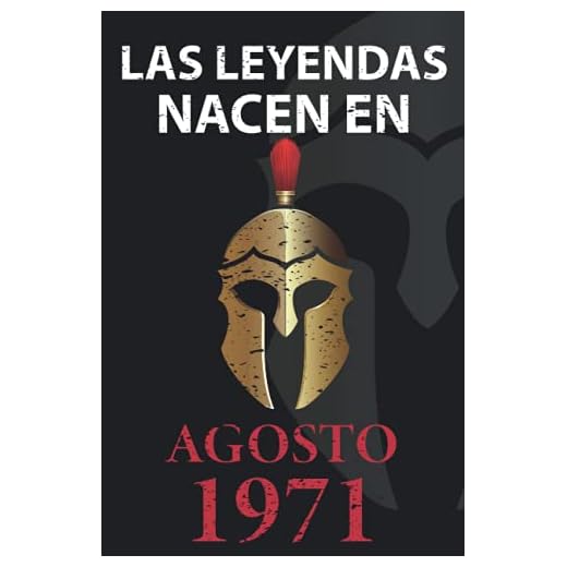 Las leyendas nacen en Agosto 1971: Regalo de cumpleaños perfecto para hombre y mujer de 50 años I Cita positiva , humor I Cuaderno , diario , libro de ... I Idea original para el 50 cumpleaños