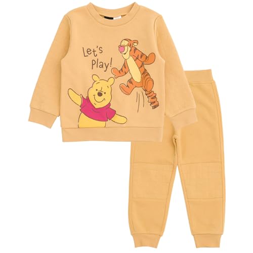 Image of Disney Christmas Fleece Sweatshirt and Pants Outfit Set Newborn to Big Kid Sizes (Newborn - 10-12)