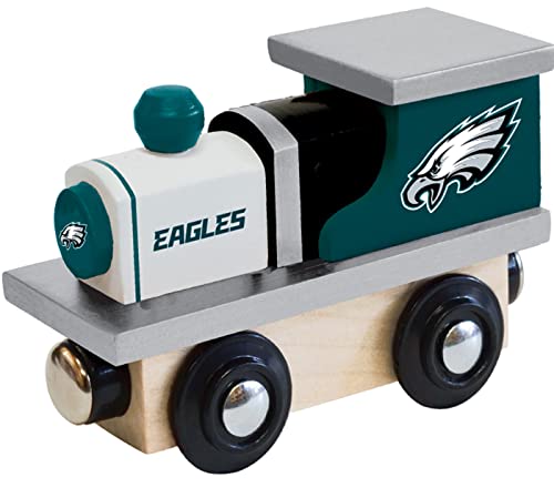 Image of MasterPieces NFL Philadelphia Eagles Real Wood Toy Train, For Ages 3+