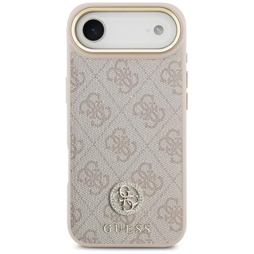 Coque antichoc Guess iPhone 17 Air Strass Rose MagSafe robuste - 3