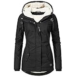 ✔️Material: Winterjacke aus griffigem, weichem Obermaterial, wasserabweisend, mit weichem Innenfutter