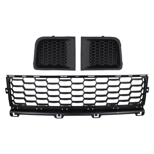 MOTOKU Front Lower Bumper Grill Grille and Insert Bezel for Jeep Renegade 2015-2018