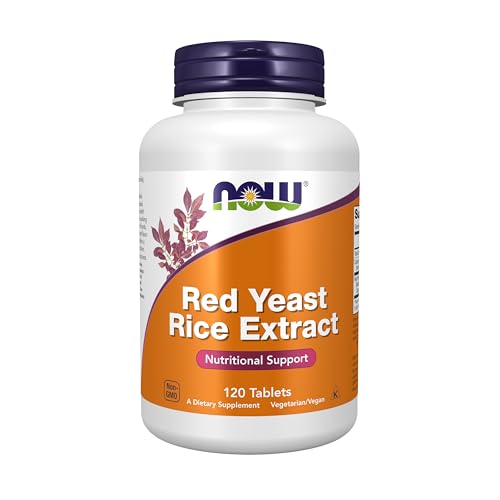 NOW Supplements Red Yeast Rice (Monascus purpureus) 1 200 mg Nutritional Support 120 Tablets