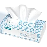 Winner Soft Face Towels, 100% USDA Biobased Facial Towels, Unscented Cotton Tissues for Sensitive Skin, Oeko-TEX Certified Face Towelettes Disposable, Makeup Remover Dry Wipes, 100 Ct, 1 Pack