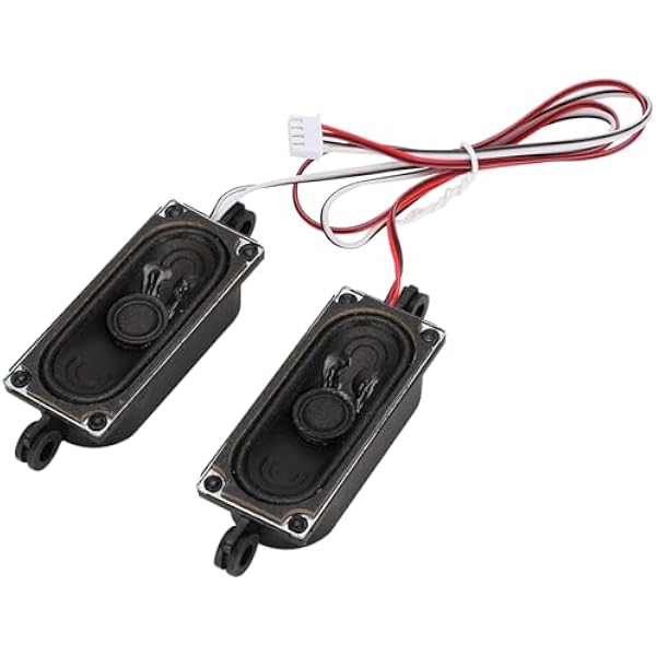 KIMISS 2 Piece 4 Ohm 5 Watt TV Speaker for LCD TV - усилитель звука с четкими басами подходит для рекламы компьютеров Mac и замены поврежденных динамиков