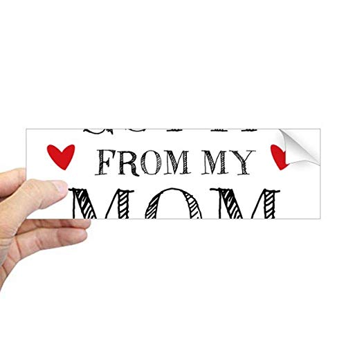 Regalo para madre adhesivo Got It from My Mom rectangular para parachoques de coche