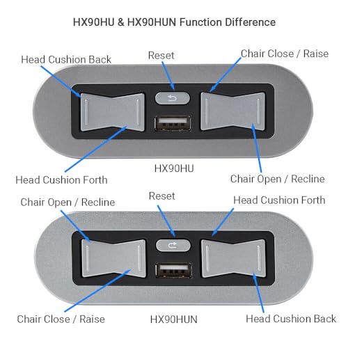Image of New Power Recliner Lift Chair Emomo 5 Pin Hand Control Model HX90HU Replacement with USB