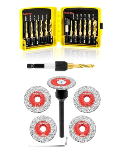 Disque a Tronconner Carrelage avec Foret Taraudeur à Changement Rapide pour Coupe Précise 30mm