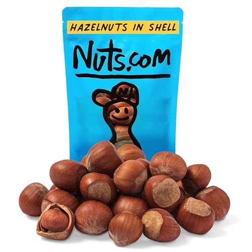 Nuts.com Oregon Hazelnuts in Shell, Filberts 1 lb Bag - Whole Raw Jumbo Hazelnuts - Gourmet, Freshly Harvested, Non-GMO, for Cooking, Baking, and Snacking