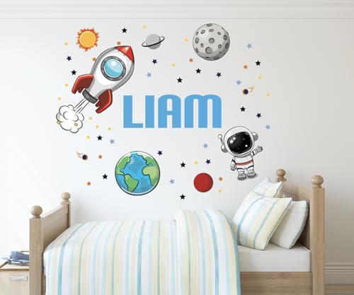 Vinilo Decorativo Personalizado Espacial para Pared de Niños miniatura 3