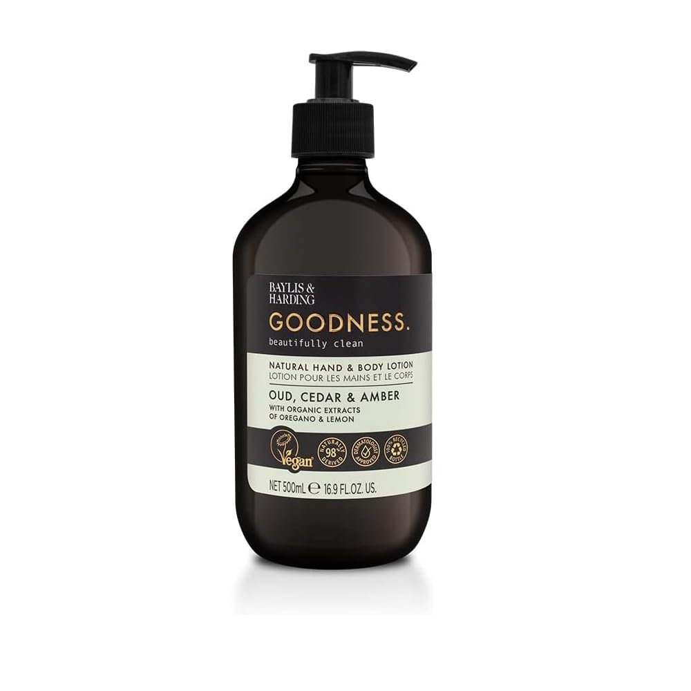 Baylis & Harding Goodness Oud, Cedar & Amber Hand & Body Lotion 500ml