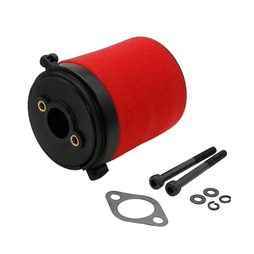 FLMLF Air Filter Set with Screw Gasket for 1/5 HPI ROFUN BAHA King Motor ROVAN BAJA 5B 5T 5SC Zenoah CY 23cc~71cc Engine Rc Car Parts (Red)