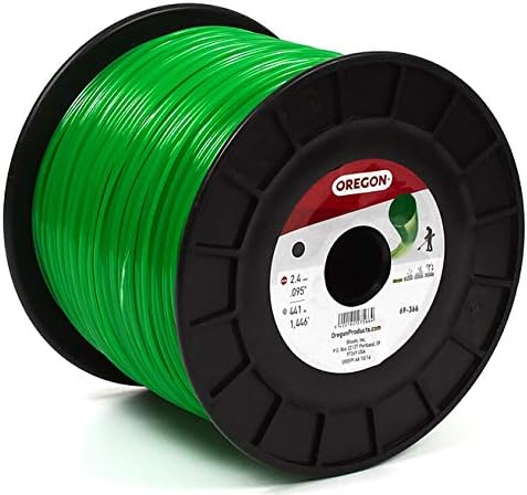 Oregon Trimmer Line - 69-366 - Green Gatorline - Round - .095" Gauge, 5 lb. Spool, 1446 Feet
