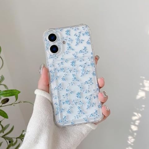ZCDAYE Floral Clear Case for iPhone 16 Cover