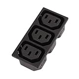 Aexit Interpower 10A/15A Accessories 250VAC IEC 3 Position Accessory Module Panel Thickness Safety Switches Socket Black