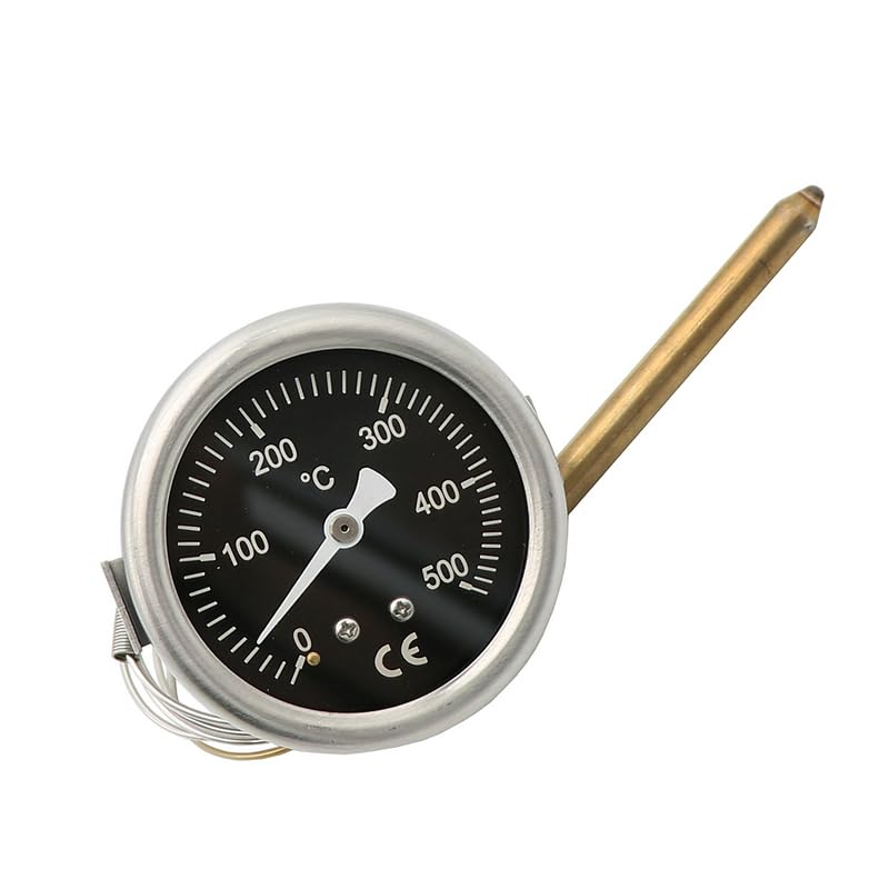 304 Stainless Steel Pizza Stove Thermometer Pointer Type Temperature Display Thermometer High Temperature Resistance