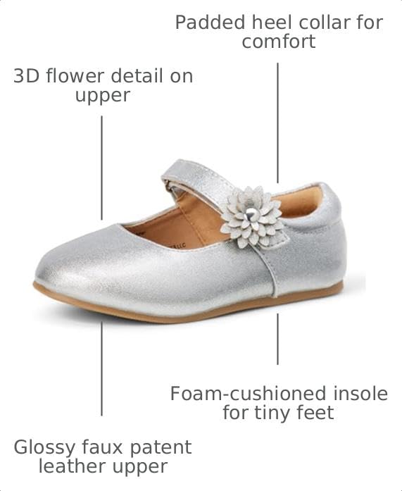 Image of Amazon Essentials Girls and Toddlers' Mary Jane Flats | Party Shoes