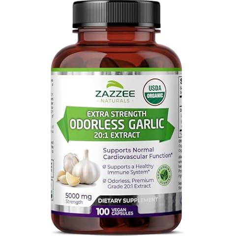 Zazzee Organic Odorless Garlic Extract Cover