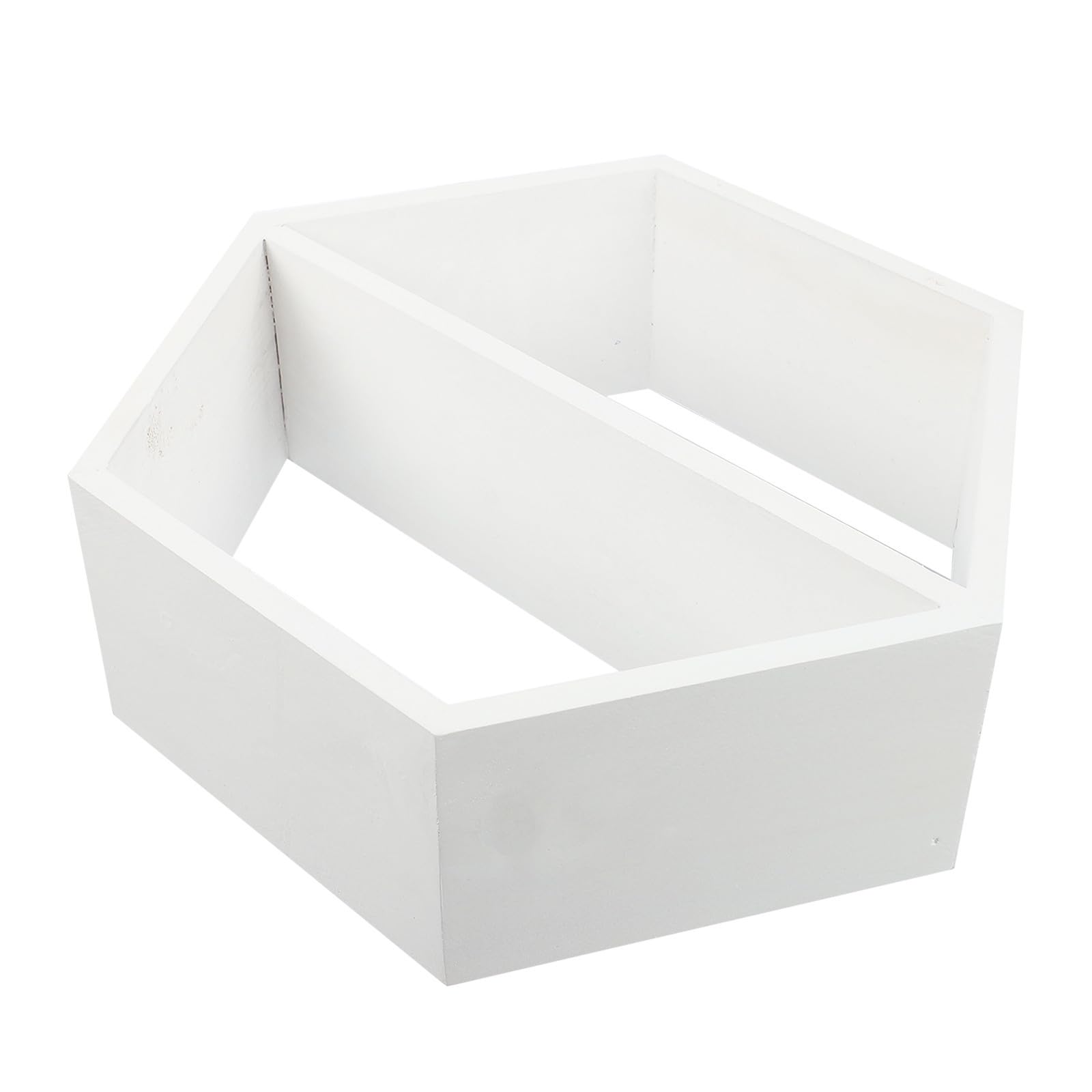 Estante de almacenamiento de pared hexagonal flotante de madera para hogar