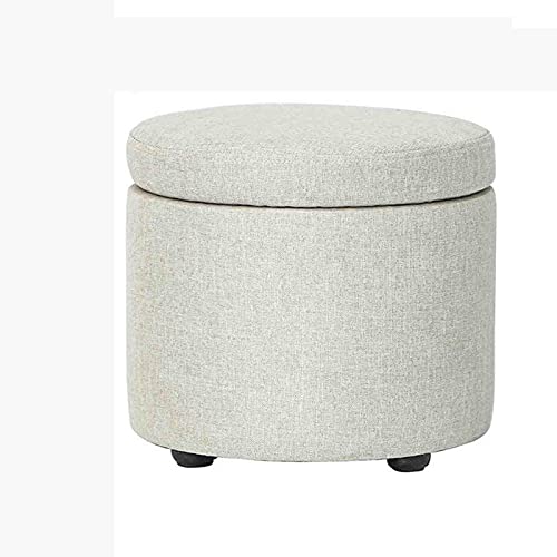 Repose-Pieds de Rangement Rond pour Gagner de l'Espace - 2