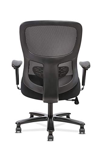 Hon Sadie Big And Tall Office Chair Mesh Back Ergonomic Computer Desk Chair Heavy Duty 400 Lb Max - Adjustable Arms, Lumbar Support, Comfortable Seat Cushion, 360 Swivel Rolling Wheels - Black #TOP5